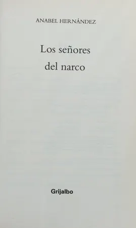 Portada de Los señores del narco